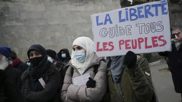 Emmanuel Macron's anti-extremism bill triggers protest ahead of vote in parliament Macron