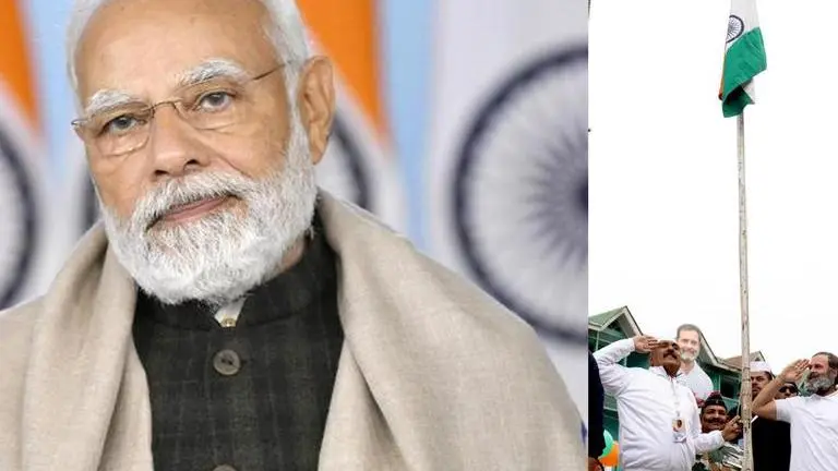 PM Modi/Rahul Gandhi Unfurls Tricolour at Lal Chowk