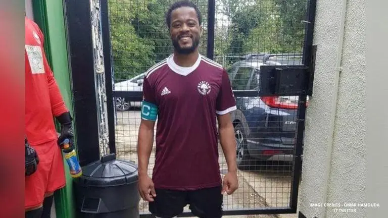 Man United legend Patrice Evra kits up for Brentham FC, an 11th-tier team in England Man United