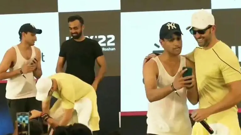 Hrithik Roshan touches fan's feet, hugs him at an event; netizens call actor 'most humble' Hrithik Roshan