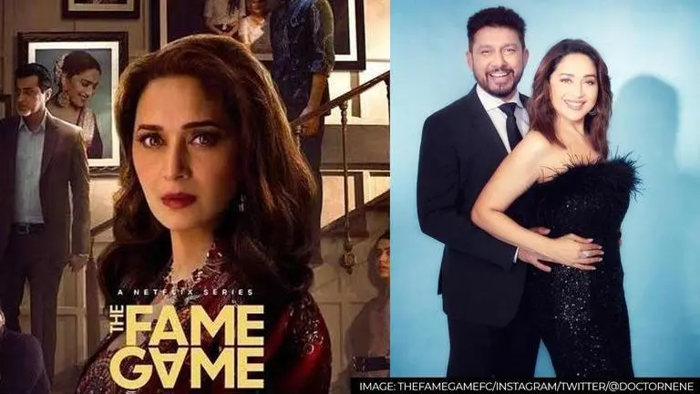 Madhuri Dixit's husband Shriram Nene proud of 'better half' for 'The Fame Game', pens note Madhuri Dixit, the fame game, shriram nene