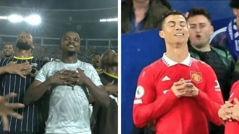 Cristiano Ronaldo's sleep celebration