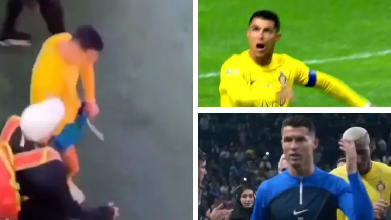 Cristiano Ronaldo gets furious