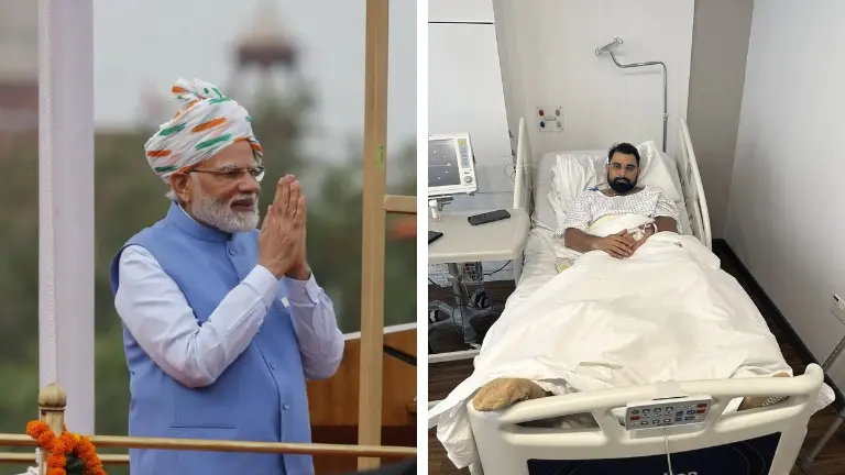 'COURAGE is so INTEGRAL TOP YOU': PM Modi is keeping tabs on Mohammed Shami's injury troubles PM Narendra Modi and Mohammed Shami