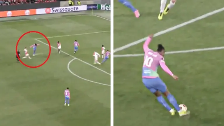 PUSKAS WORTHY? Rafael Leao scores a screamer for AC Milan in the UEFA Europa League RO16 Rafael Leao