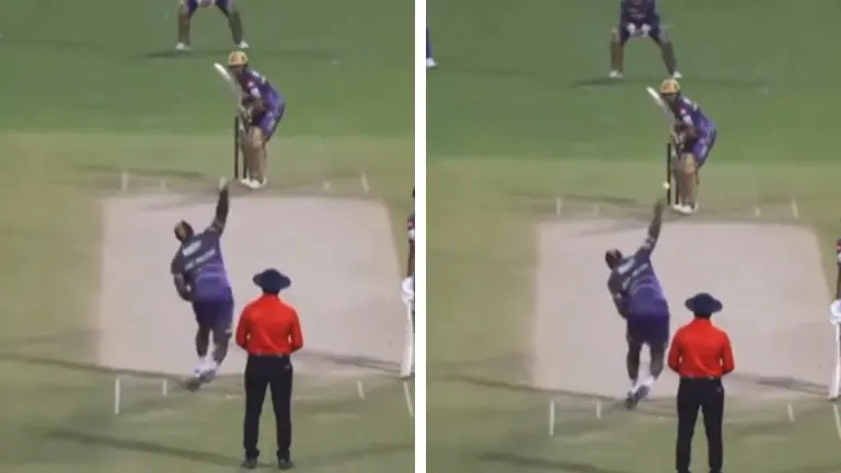 Manish Pandey hits Andre Russell for a six in front of Gambhir, Dre Russ says 'I don’t like this' Andre Russell and Manish Pandey
