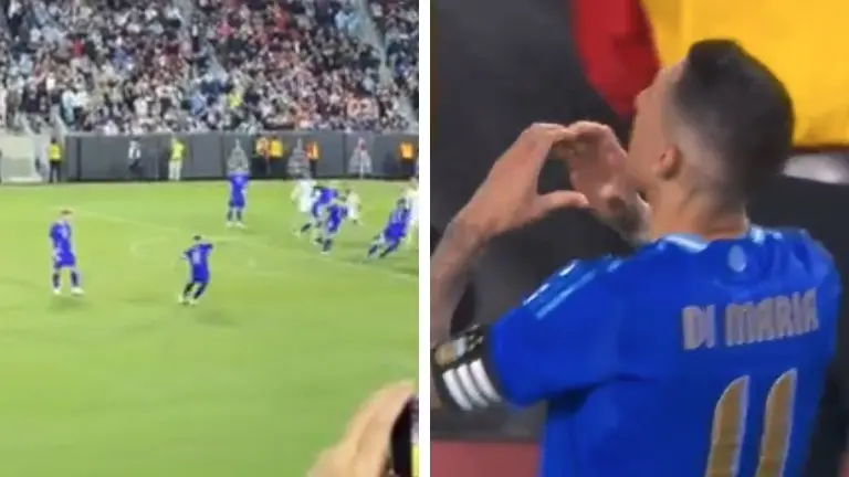 Ángel Di María stuns with incredible free-kick goal in match against Costa Rica-WATCH Angel Di Maria