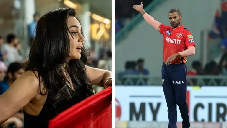'Time for Punjab to relook': Even PBKS owner Preity Zinta is concerned with PBKS' performance Preity Zinta and Shikhar Dhawan