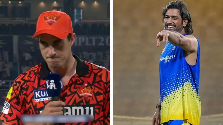 Pat Cummins and MS Dhoni