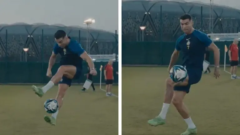 Watch Cristiano Ronaldo amaze fans with stunning freestyle display ahead of Al-Nassr vs Al-Hilal Cristiano Ronaldo