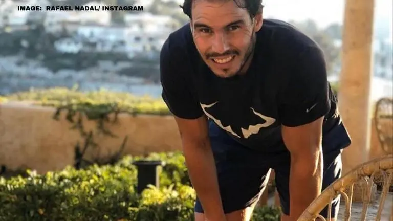 Rafael Nadal posts video message while vigorously working out at home; watch video Rafael Nadal