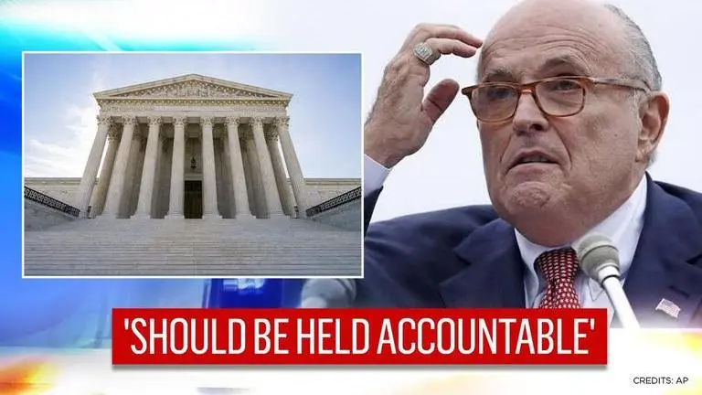 US: Lawyers call for suspension of Rudy Giuliani's law licence, demand investigation Lawyers call for suspension of Rudy Giuliani's law licence, demand investigation