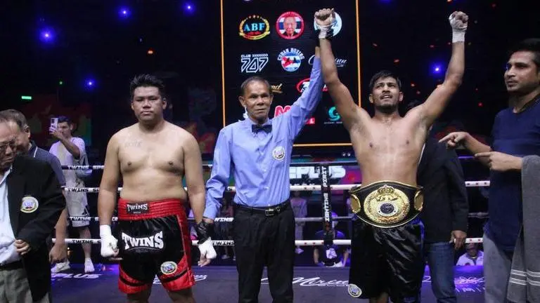 Indian boxer Ashish Bhandor wins Asian Boxing Federation Continental Heavyweight title Indian boxer Ashish wins ABF Continental Heavyweight title