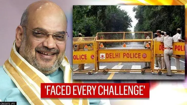 Amit Shah hails efforts of Delhi Police during COVID-19 lockdown, farmers' protest Amit Shah