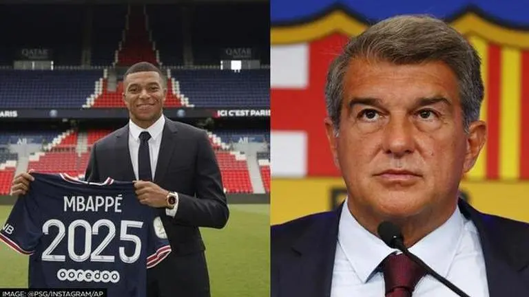 Barca President blasts Mbappe over Madrid snub: 'Players end up being prisoners of money' Kylian Mbappe
