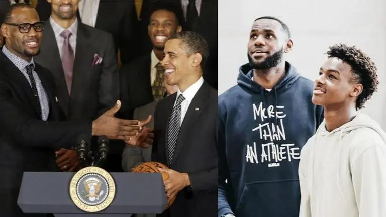 LeBron James reminisces old pictures of him with kids watching Barack Obama's inauguration lebron james