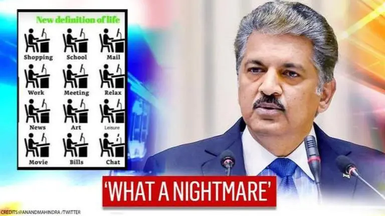 'What a nightmare': Anand Mahindra's 'New definition of Life' is making netizens nervous Anand Mahindra shares meme that shows future lifestyle, says 'not ready to accept'