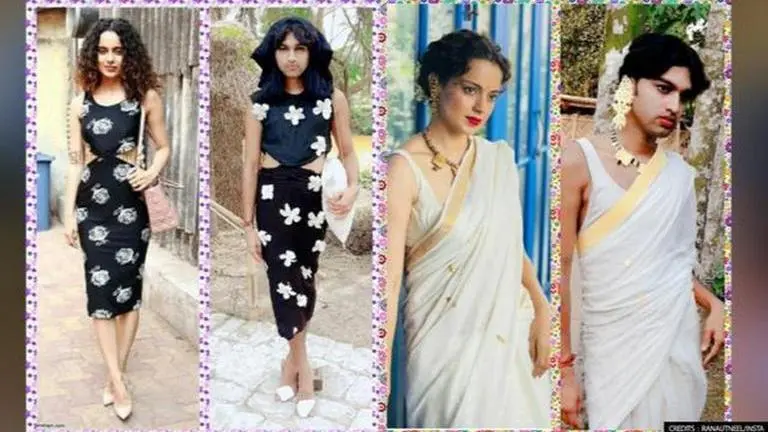 Neel Ranaut recreates funny Bollywood outfits, Kangana says 'how lovely' Instagram user Neel Ranaut recreates funny Bollywood outfits, Kangana says 'how lovely'