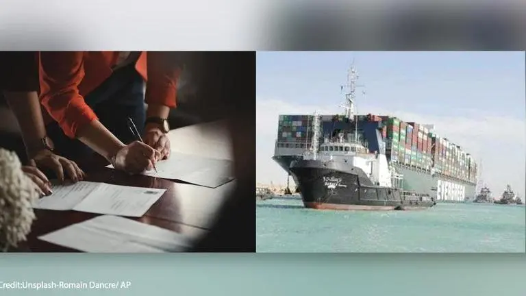 Man starts petition to put Ever Given in Suez Canal again, netizens echo 'put it back' Image Credits: Unsplash-Romane Dancre/AP