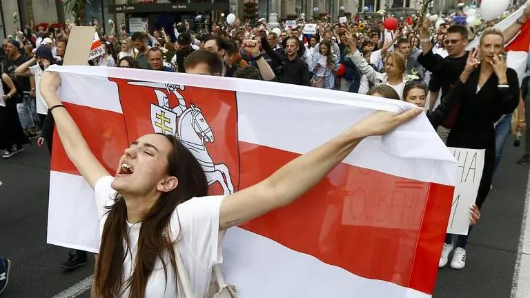 Protests resume in Belarus demanding president to resign