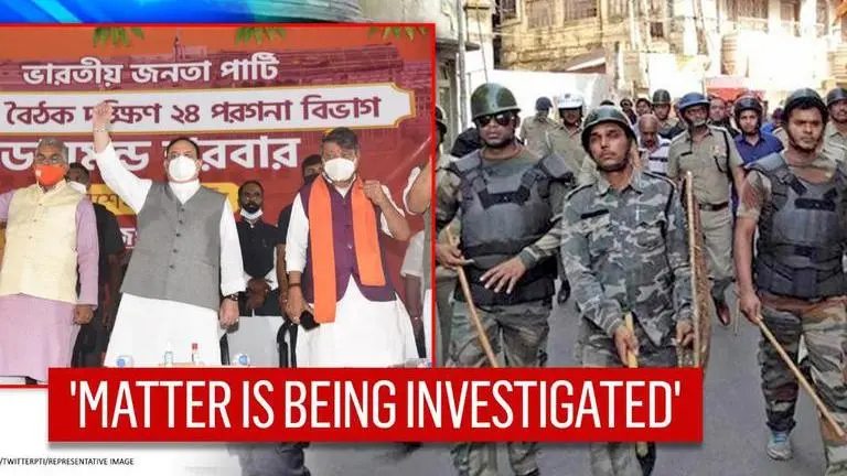 West Bengal police issues statement on security lapse during BJP chief JP Nadda's visit JP Nadda convoy attack