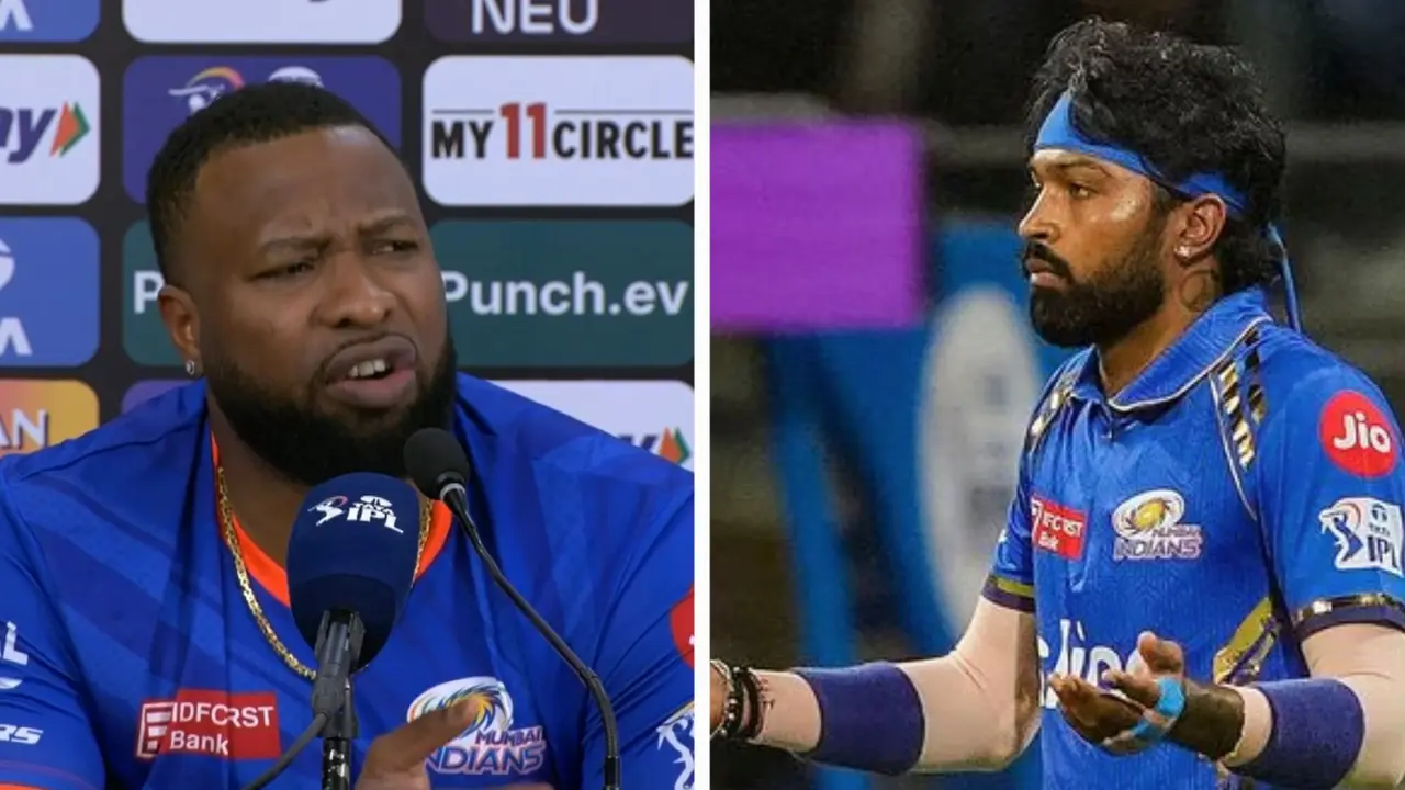 'We are all here to play': Kieron Pollard shows unhappiness over T20 World Cup idea for MI player Kieron Pollard on Hardik Pandya