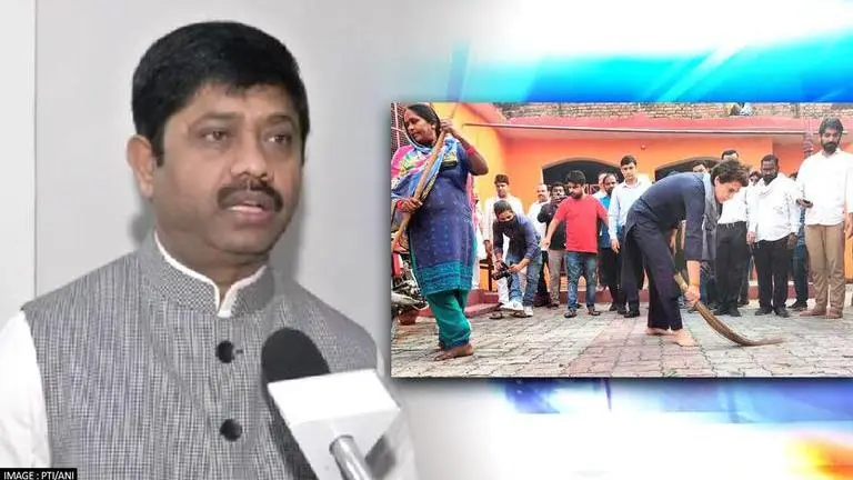 UP Min terms Priyanka Gandhi Vadra's sweeping antics 'drama'; says public well aware of it Priyanka Gandhi