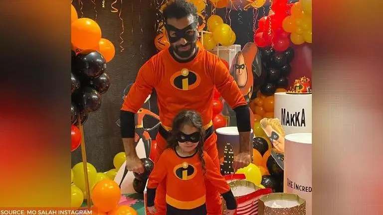 Mo Salah dresses as a superhero from The Incredibles for daughter, wins fans over mo salah