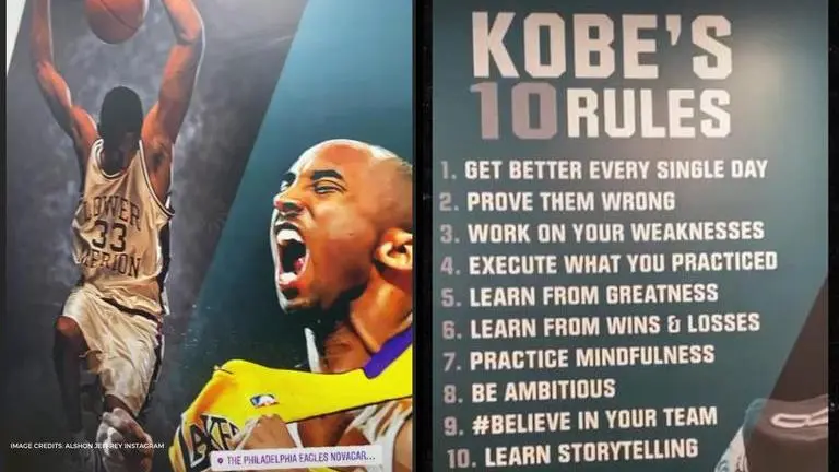 Eagles honour Kobe Bryant's 'Mamba Mentality' with impressive mural in training facility eagles honour kobe