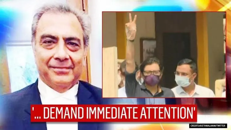 Perverse case of custody: Mahesh Jethmalani backs Arnab's SC plea listing; questions Dave Arnab Goswami