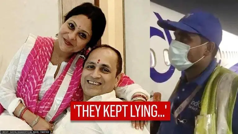 Shefali Shah & Vipul slam airline for keeping an 80-year-old lady waiting for wheelchair Shefali Shah