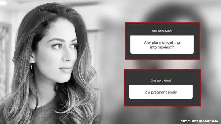 Fans ask Mira Rajput if she is 'pregnant' or 'joining movies', she responds on Instagram Mira Rajput