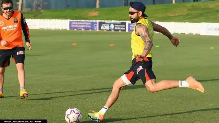 Virat Kohli tweets about dominating fun football game with RCB players in Dubai Virat Kohli