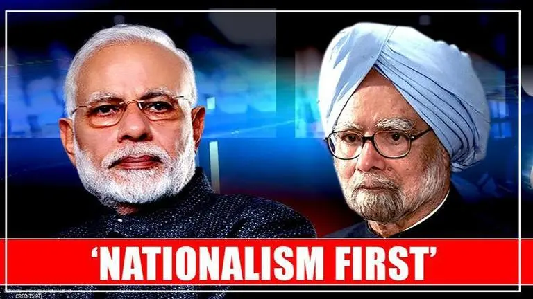 PM Modi takes on Manmohan Singh over 'Bharat Mata ki Jai'; gives message of 'Nation first' Modi