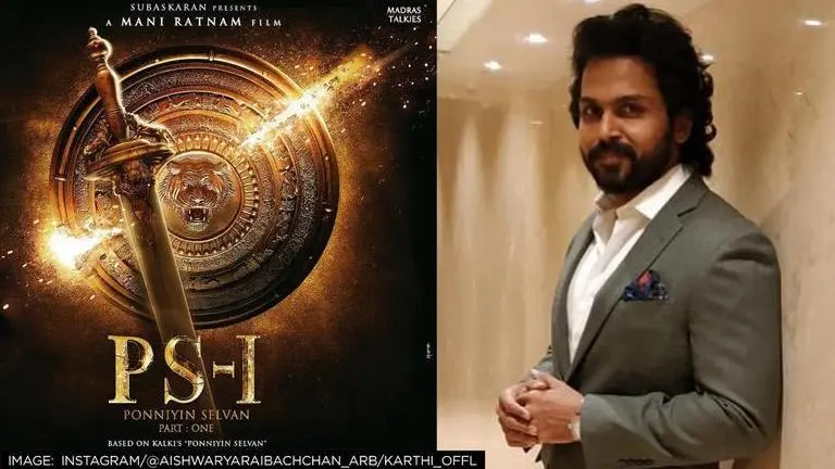 Karthi's look as Vanthiyathevan from Mani Ratnam's 'Ponniyin Selvan' unveiled; See Poster Karthi