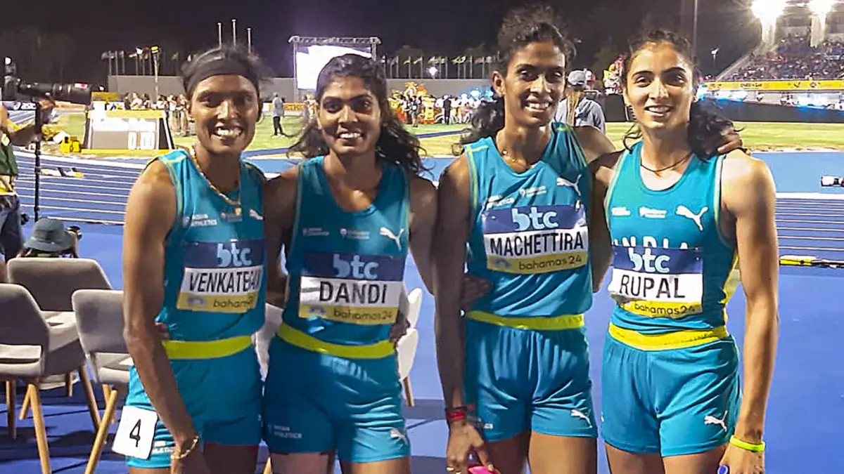 Wanted to be a doctor but opted for athletics due to father's passion: Olympic-bound Jyothika Jyothika Sri Dandi, standing second from the right
