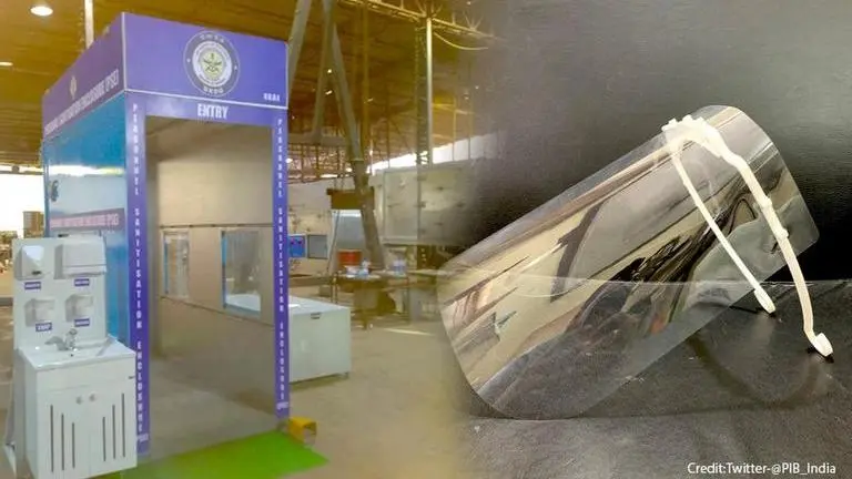 DRDO designs disinfection chamber, spl face mask