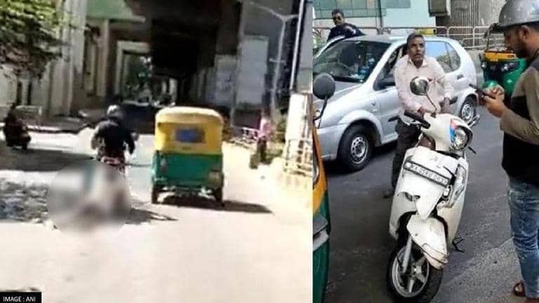 Bengaluru road rage: Rider drags man on scooter for over 100 metres ...