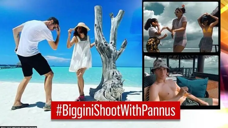 Taapsee Pannu chills with beau Mathias Boe in Maldives, shares hilarious video Taapsee Pannu