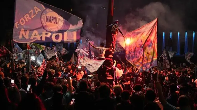 Napoli wins 1st Serie A title since Maradona played for the club Napoli wins 1st Serie A title since Maradona played for the club