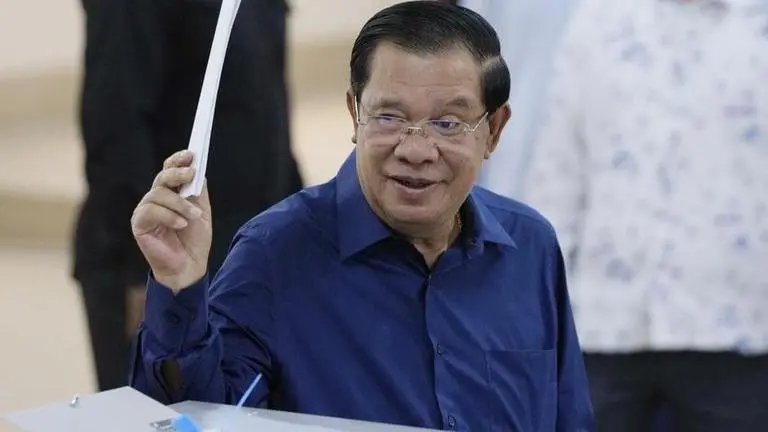 Cambodian election body confirms PM Hun Sen's party as winner after final vote tally Hun Sen