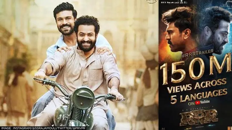 'RRR' trailer crosses 150 million views across 5 languages on YouTube; Fans jubilant RRR