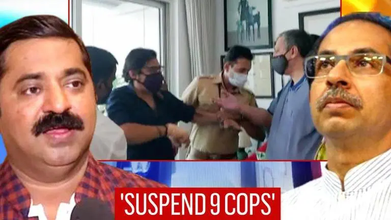Ram Kadam writes to Maha CM, demands suspension of cops who assaulted Arnab Goswami Arnab Goswami