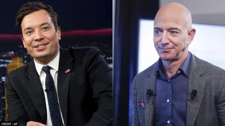 Jimmy Fallon roasts Jeff Bezos over his trip to space in Blue Origin’s New Shepard rocket Jimmy Fallon roasts Jeff Bezos