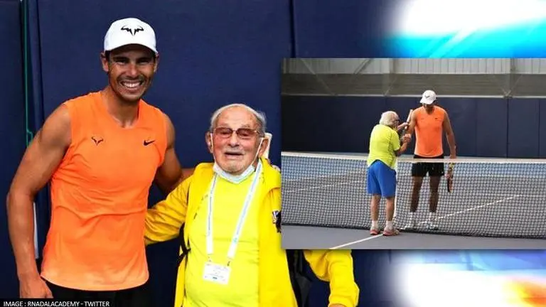 Rafael Nadal makes 97-year-old tennis player's dream come true; watch Rafael Nadal