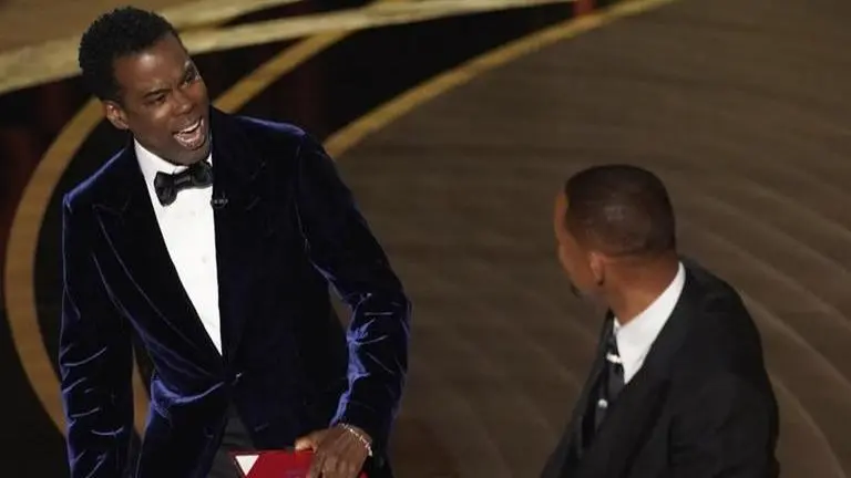 Will Smith slaps Chris Rock