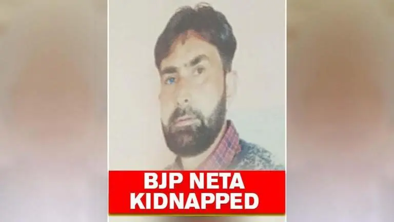BJP leader from Jammu and Kashmir kidnapped by terrorists; forces launch manhunt kidnapped