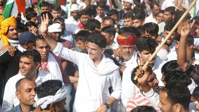 Sachin Pilot's Padyatra enters last day; former DyCM's supporters call CM Gehlot 'corrupt' Sachin Pilot