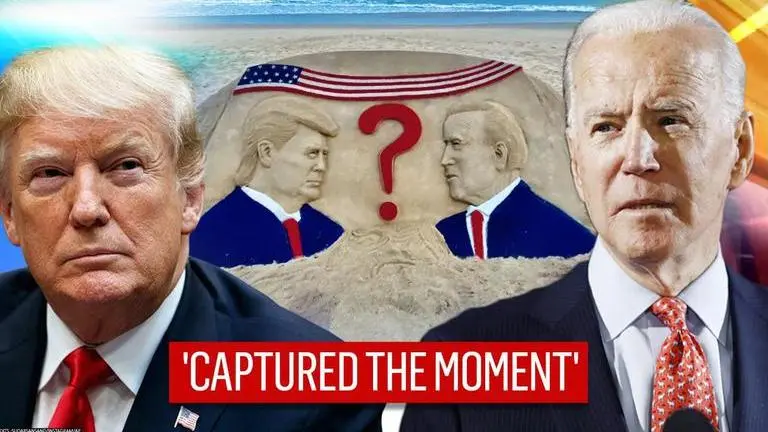 US Election 2020: Odisha artist's sand marvel captures impatient wait for poll result US election 2020