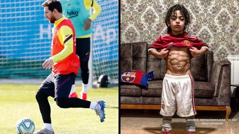 Lionel Messi's six-year-old Iranian superfan shows off his impressive football skills Lionel Messi